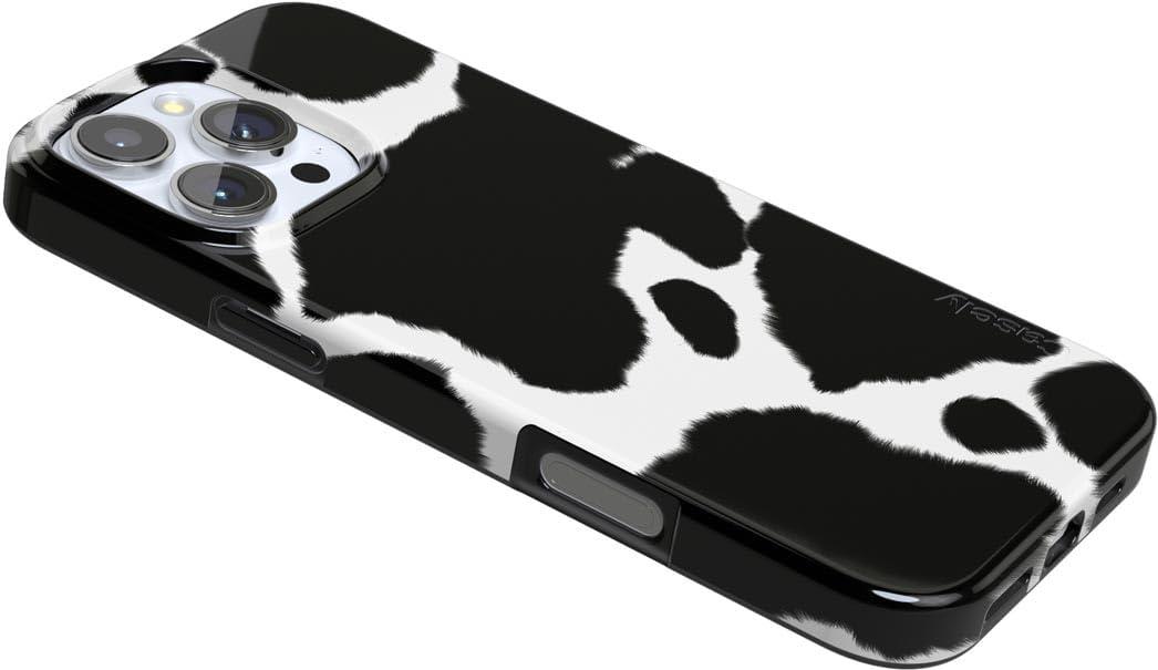 imageCasely iPhone 16 Pro Case  Glitter Mystic Moss  Green Enchanted Shimmer  Compatible with MagSafe  Classic UltraSlim Case DesignCurrent MOOd  Cow Print