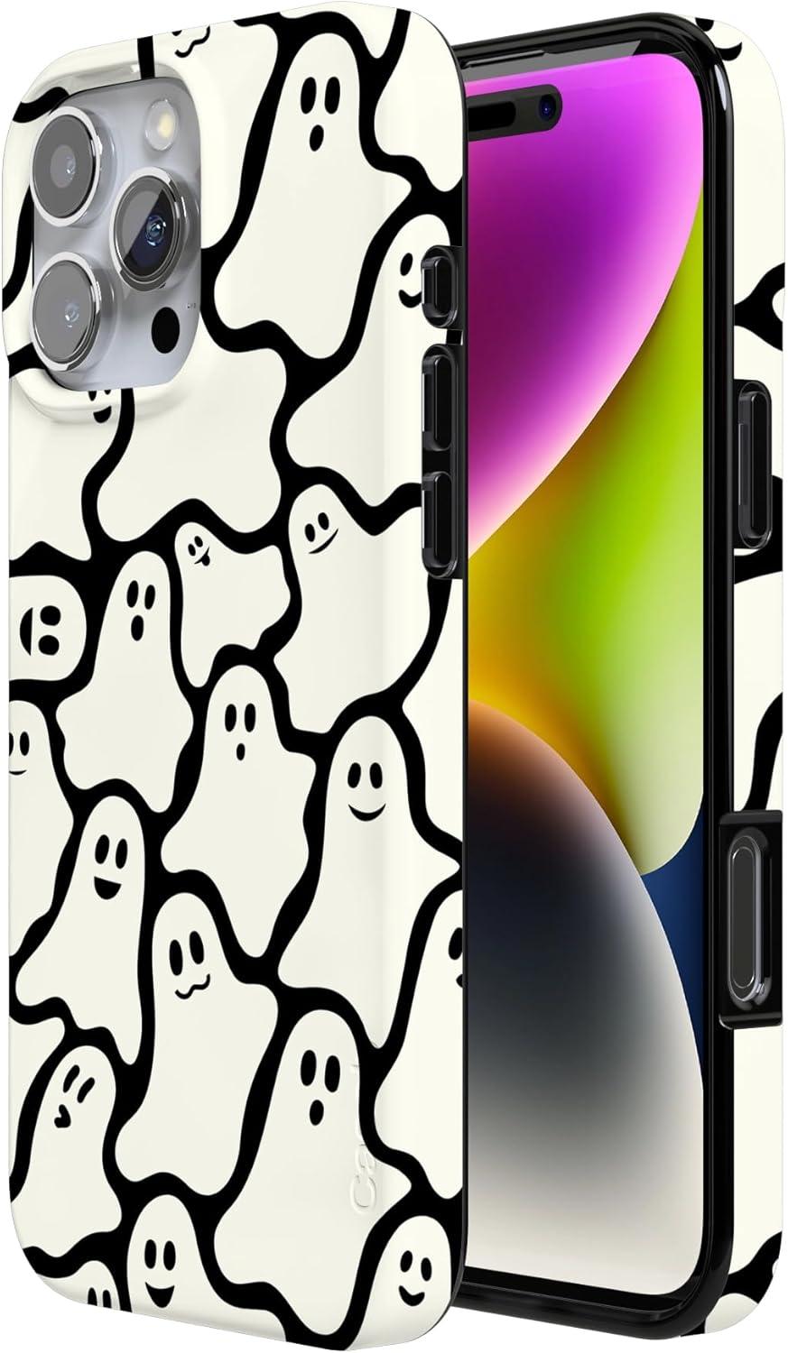 imageCasely iPhone 16 Pro Case  Glitter Mystic Moss  Green Enchanted Shimmer  Compatible with MagSafe  Classic UltraSlim Case DesignDont Ghost Me  Halloween