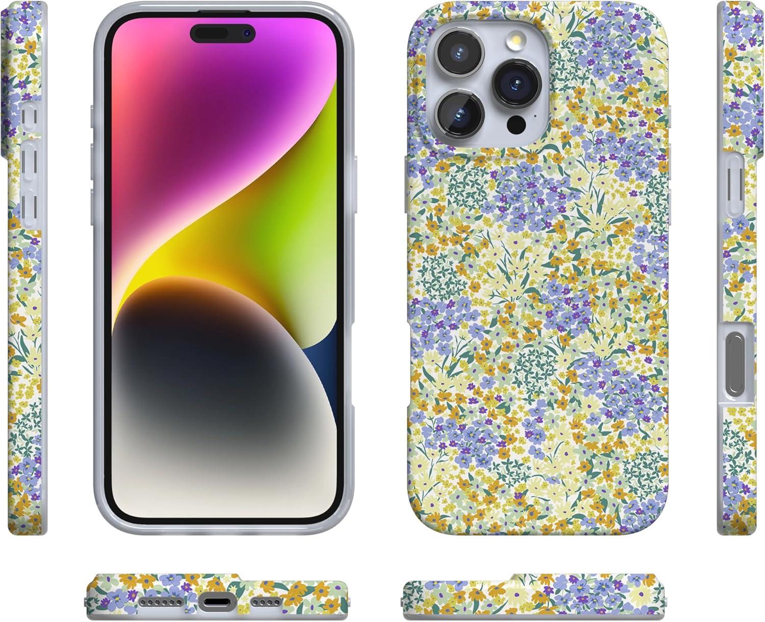 imageCasely iPhone 16 Pro Case  Glitter Mystic Moss  Green Enchanted Shimmer  Compatible with MagSafe  Classic UltraSlim Case DesignDream Garden  Cottagecore