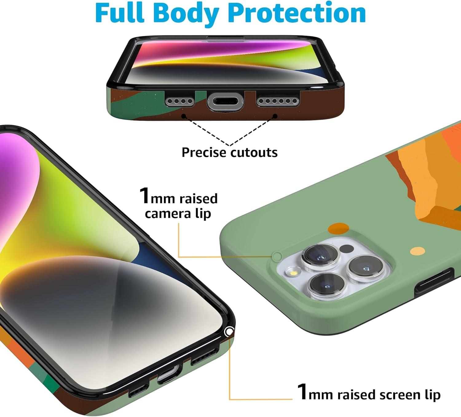 imageCasely iPhone 16 Pro Case  Glitter Mystic Moss  Green Enchanted Shimmer  Compatible with MagSafe  Classic UltraSlim Case DesignEndless Peaks  Colorblock Mountain