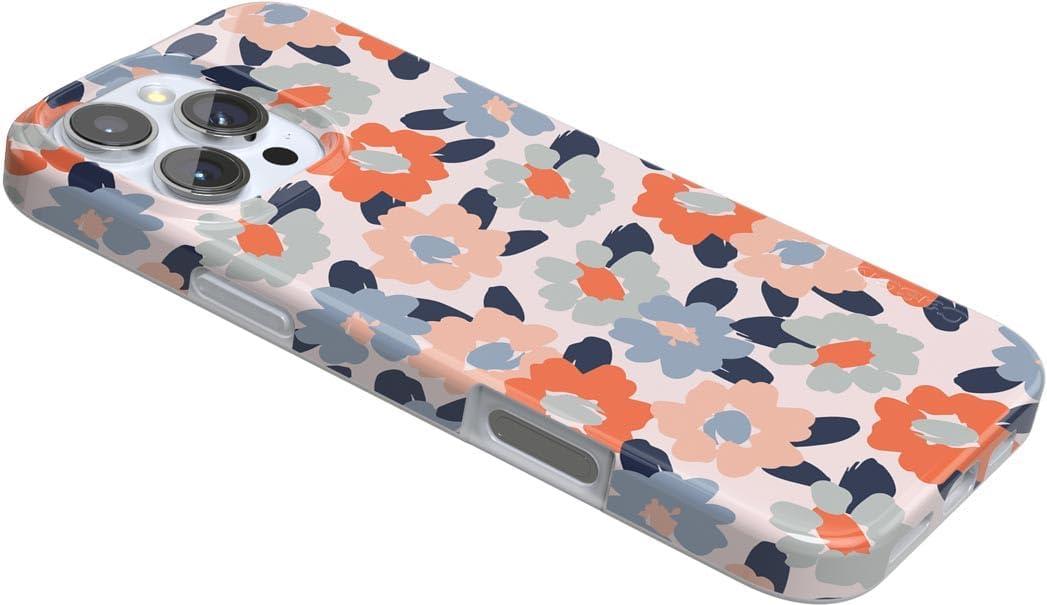 imageCasely iPhone 16 Pro Case  Glitter Mystic Moss  Green Enchanted Shimmer  Compatible with MagSafe  Classic UltraSlim Case DesignField of Flowers  Pastel Floral