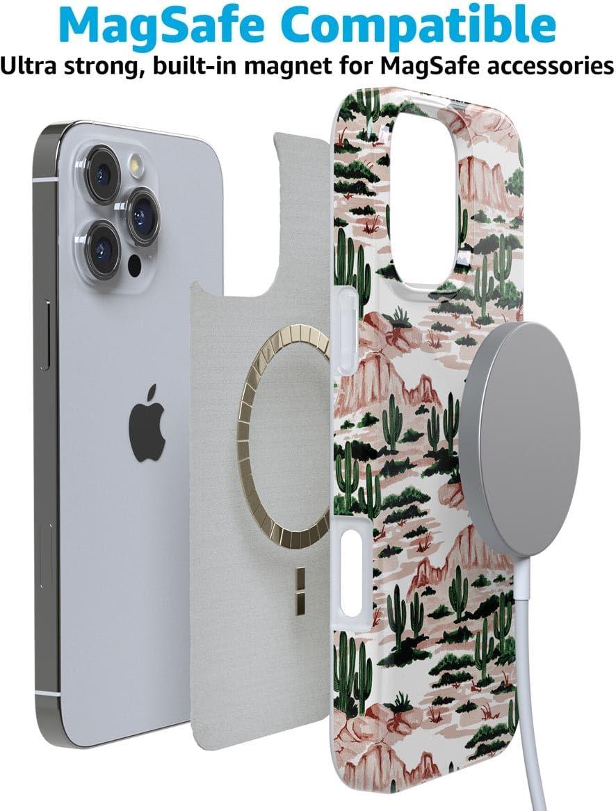 imageCasely iPhone 16 Pro Case  Glitter Mystic Moss  Green Enchanted Shimmer  Compatible with MagSafe  Classic UltraSlim Case DesignGold Rush