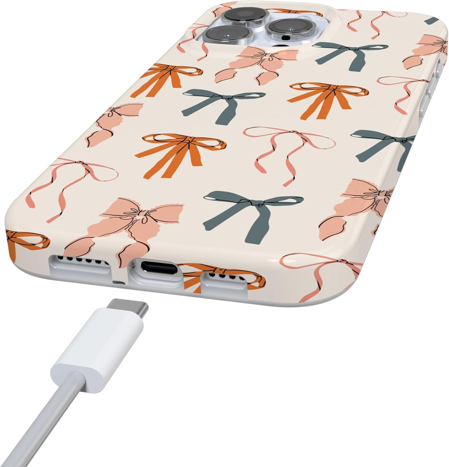 imageCasely iPhone 16 Pro Case  Glitter Mystic Moss  Green Enchanted Shimmer  Compatible with MagSafe  Classic UltraSlim Case DesignGourdy Girlie  Harvest Bows