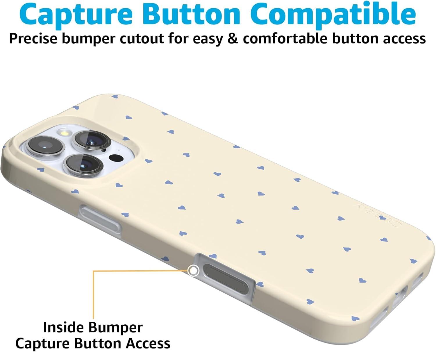 imageCasely iPhone 16 Pro Case  Glitter Mystic Moss  Green Enchanted Shimmer  Compatible with MagSafe  Classic UltraSlim Case DesignIm Yours  Tiny Hearts