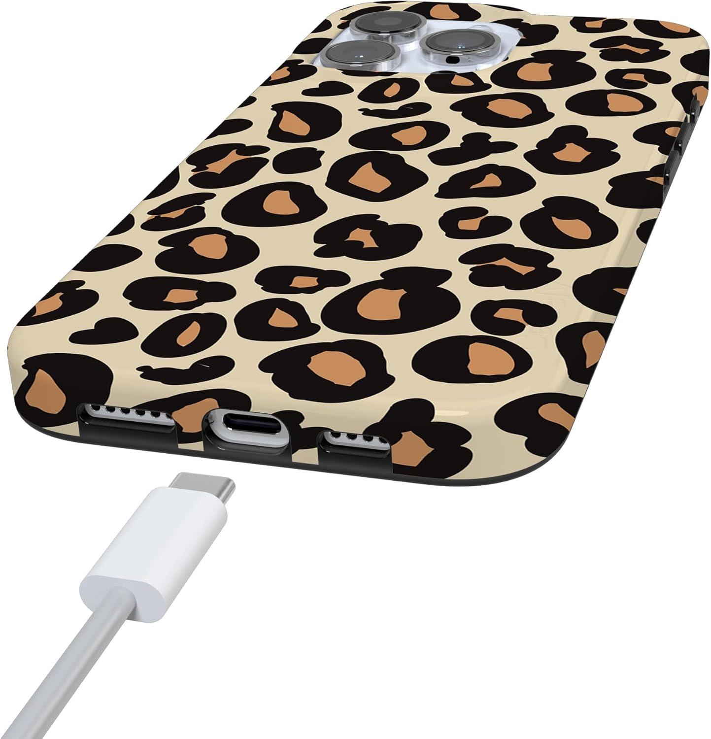 imageCasely iPhone 16 Pro Case  Glitter Mystic Moss  Green Enchanted Shimmer  Compatible with MagSafe  Classic UltraSlim Case DesignInto the Wild  Leopard Print