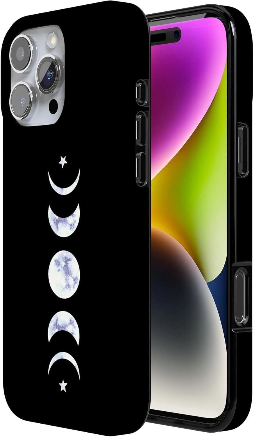 imageCasely iPhone 16 Pro Case  Glitter Mystic Moss  Green Enchanted Shimmer  Compatible with MagSafe  Classic UltraSlim Case DesignIts Just a Phase  Marble Moon