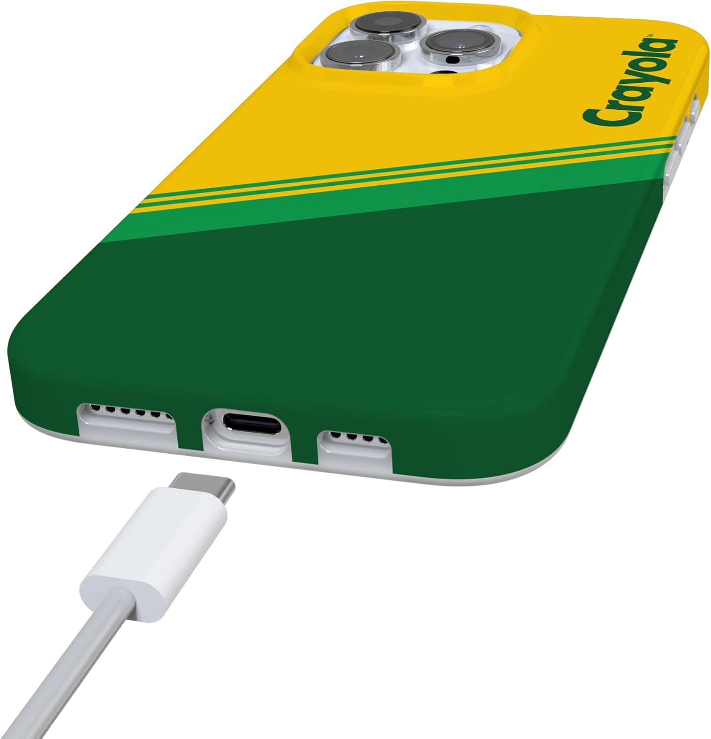 imageCasely iPhone 16 Pro Case  Glitter Mystic Moss  Green Enchanted Shimmer  Compatible with MagSafe  Classic UltraSlim Case DesignKeep It Classic  Crayola Crayon Box