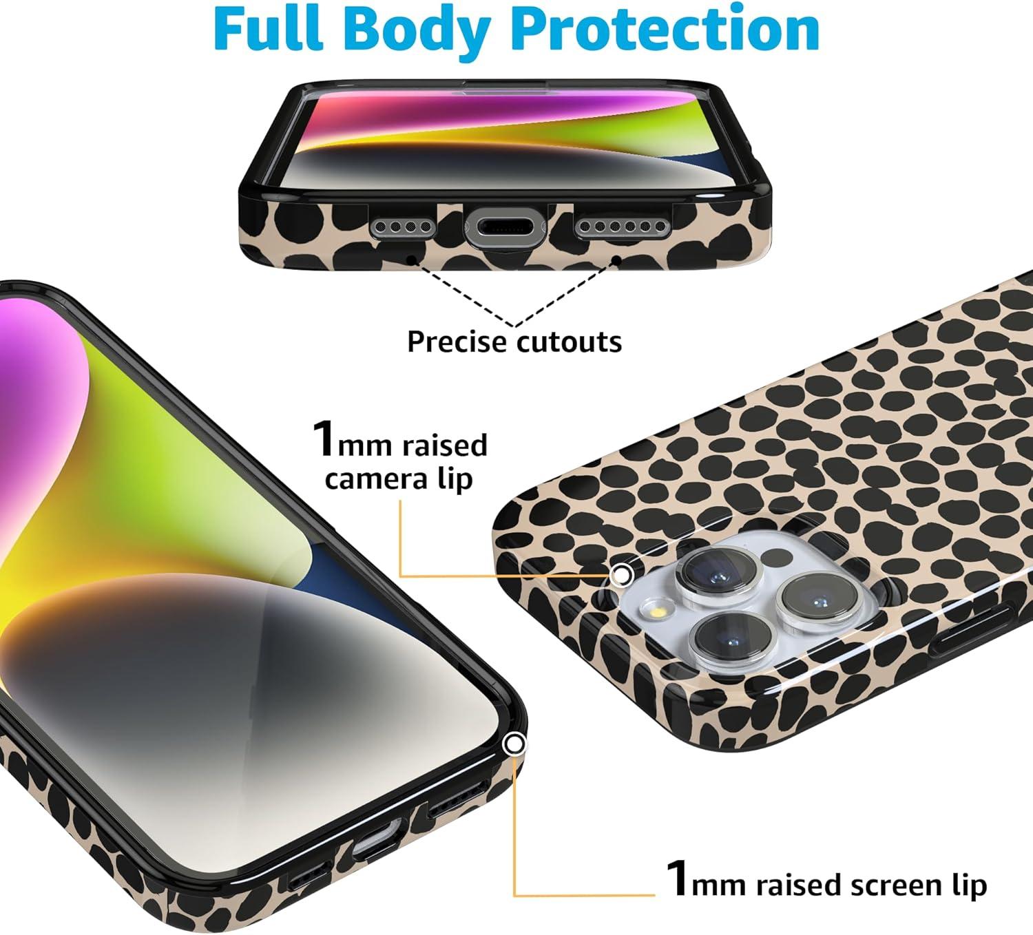 imageCasely iPhone 16 Pro Case  Glitter Mystic Moss  Green Enchanted Shimmer  Compatible with MagSafe  Classic UltraSlim Case DesignLost in Spots  Cheetah Print