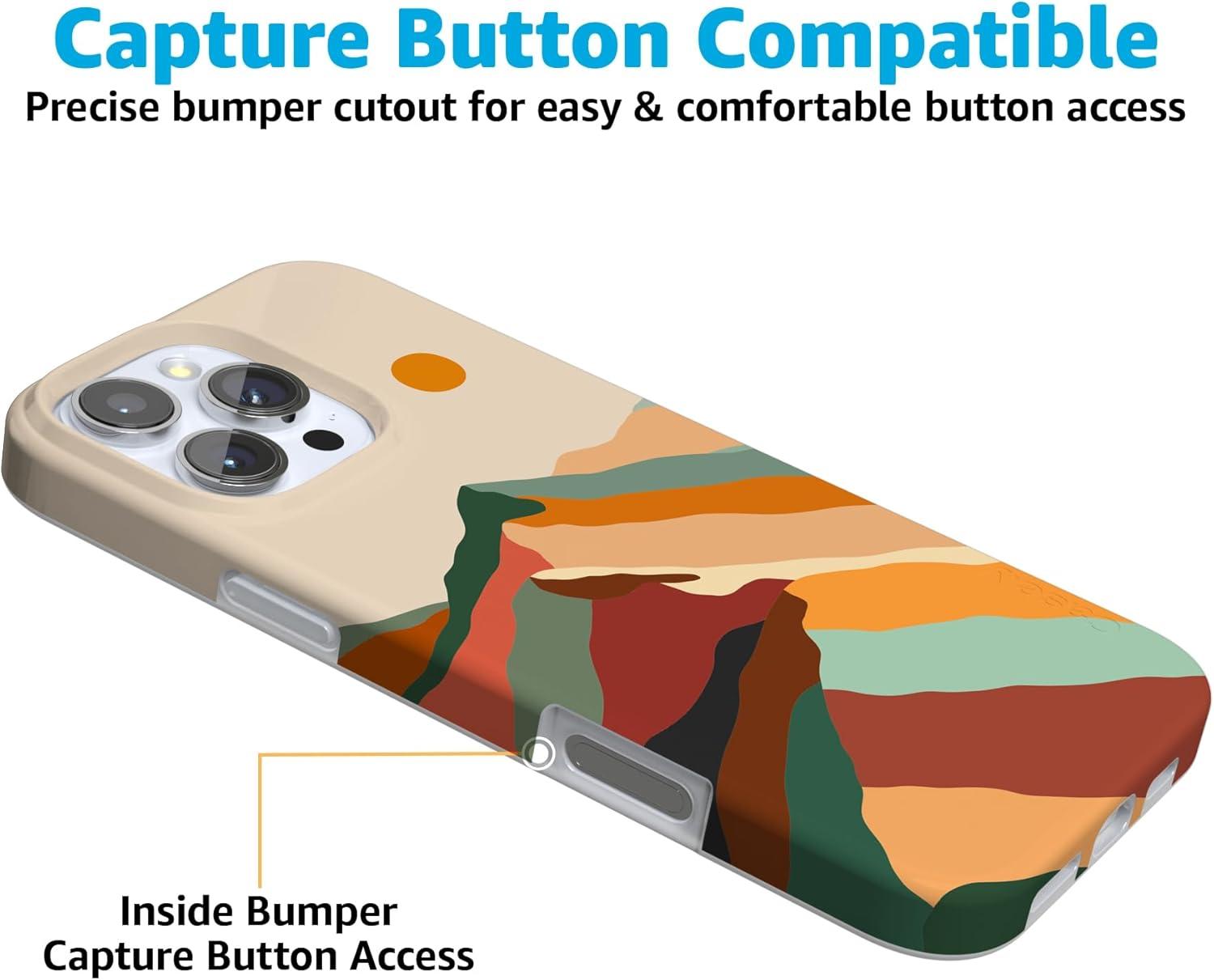 imageCasely iPhone 16 Pro Case  Glitter Mystic Moss  Green Enchanted Shimmer  Compatible with MagSafe  Classic UltraSlim Case DesignMagic Mountain  Colorblock