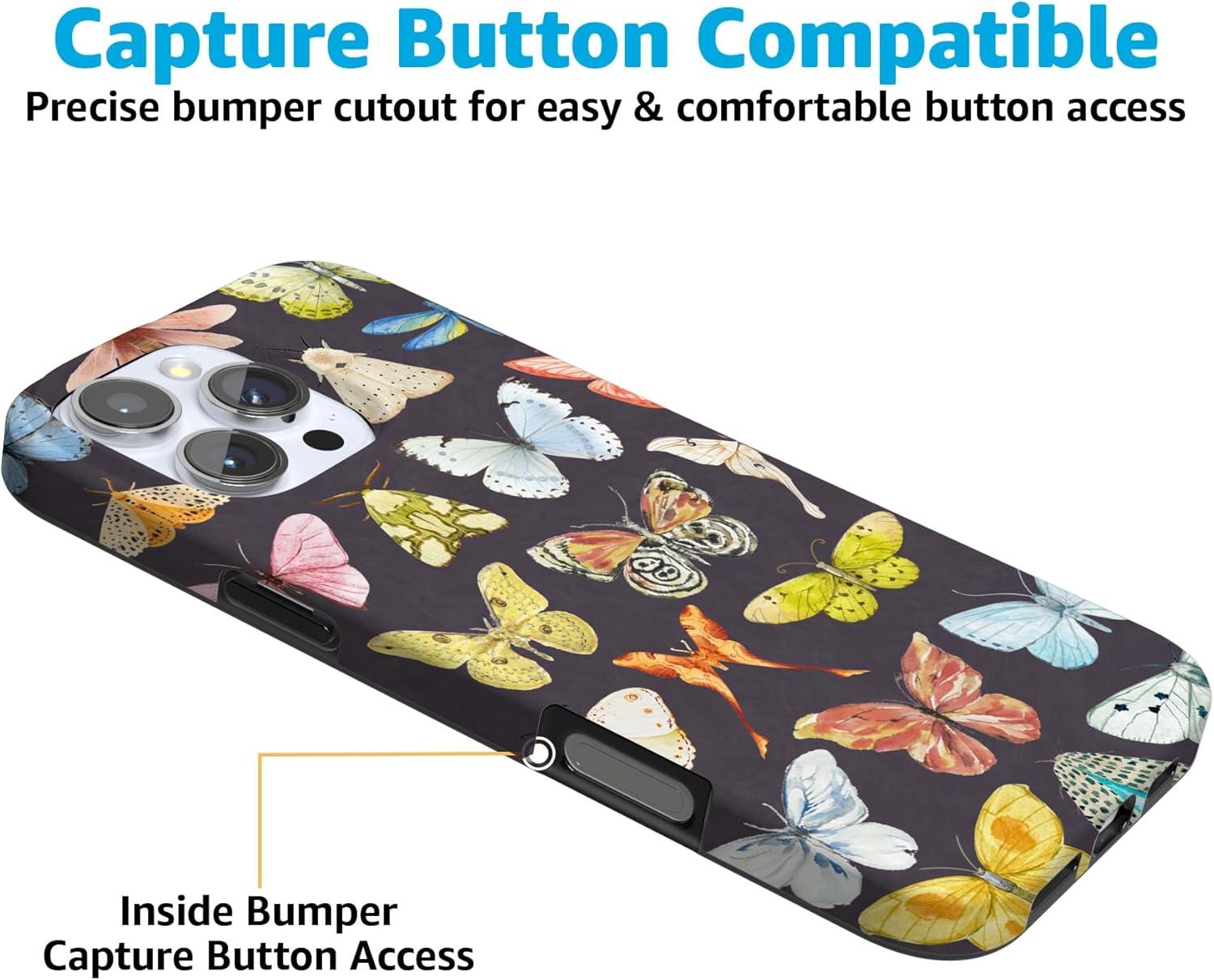 imageCasely iPhone 16 Pro Case  Glitter Mystic Moss  Green Enchanted Shimmer  Compatible with MagSafe  Classic UltraSlim Case DesignMidnight Monarch  Jenna Palek x Casely