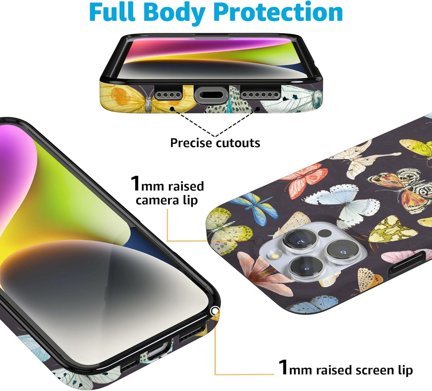 imageCasely iPhone 16 Pro Case  Glitter Mystic Moss  Green Enchanted Shimmer  Compatible with MagSafe  Classic UltraSlim Case DesignMidnight Monarch  Jenna Palek x Casely