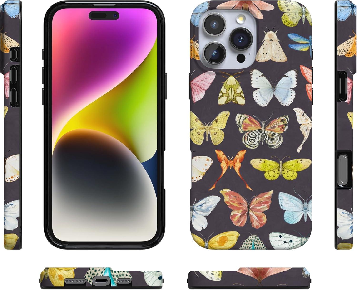 imageCasely iPhone 16 Pro Case  Glitter Mystic Moss  Green Enchanted Shimmer  Compatible with MagSafe  Classic UltraSlim Case DesignMidnight Monarch  Jenna Palek x Casely