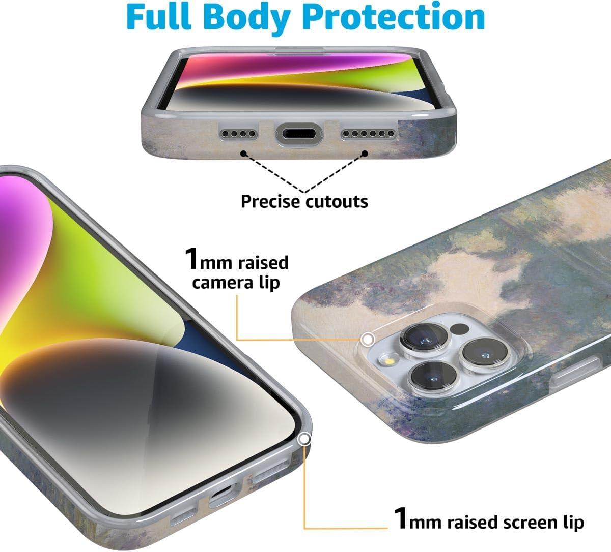 imageCasely iPhone 16 Pro Case  Glitter Mystic Moss  Green Enchanted Shimmer  Compatible with MagSafe  Classic UltraSlim Case DesignMonets Morning