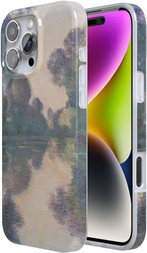 imageCasely iPhone 16 Pro Case  Glitter Mystic Moss  Green Enchanted Shimmer  Compatible with MagSafe  Classic UltraSlim Case DesignMonets Morning