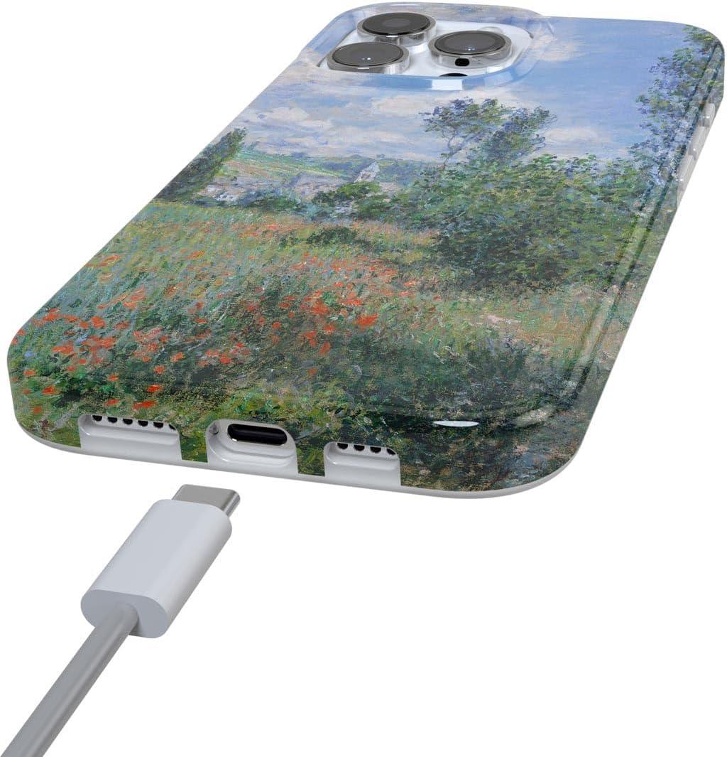 imageCasely iPhone 16 Pro Case  Glitter Mystic Moss  Green Enchanted Shimmer  Compatible with MagSafe  Classic UltraSlim Case DesignMonets View  Limited Edition