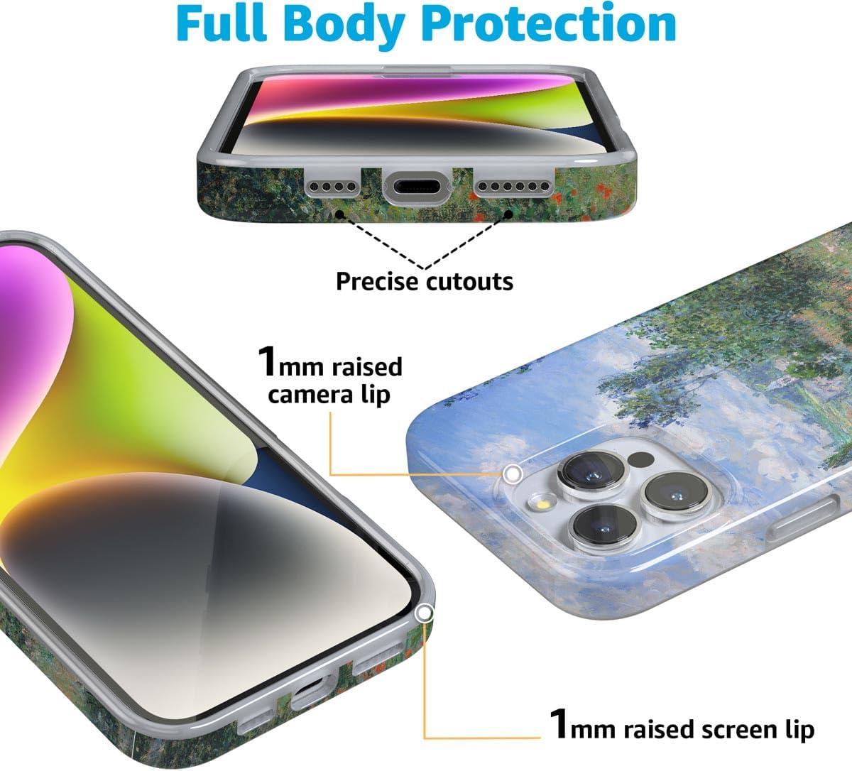 imageCasely iPhone 16 Pro Case  Glitter Mystic Moss  Green Enchanted Shimmer  Compatible with MagSafe  Classic UltraSlim Case DesignMonets View  Limited Edition