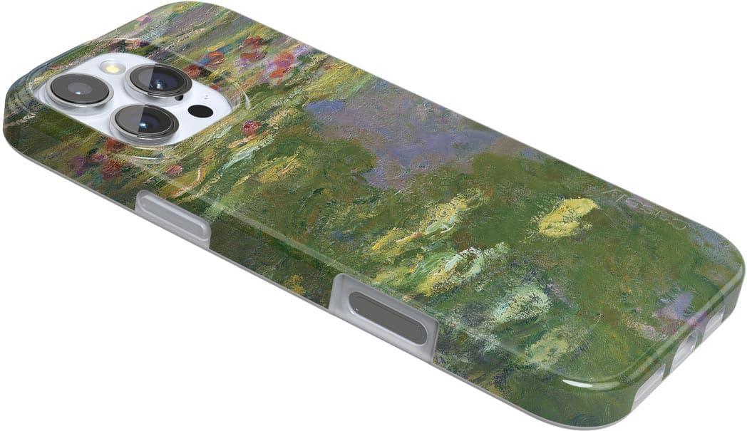 imageCasely iPhone 16 Pro Case  Glitter Mystic Moss  Green Enchanted Shimmer  Compatible with MagSafe  Classic UltraSlim Case DesignMonets Water Lilies