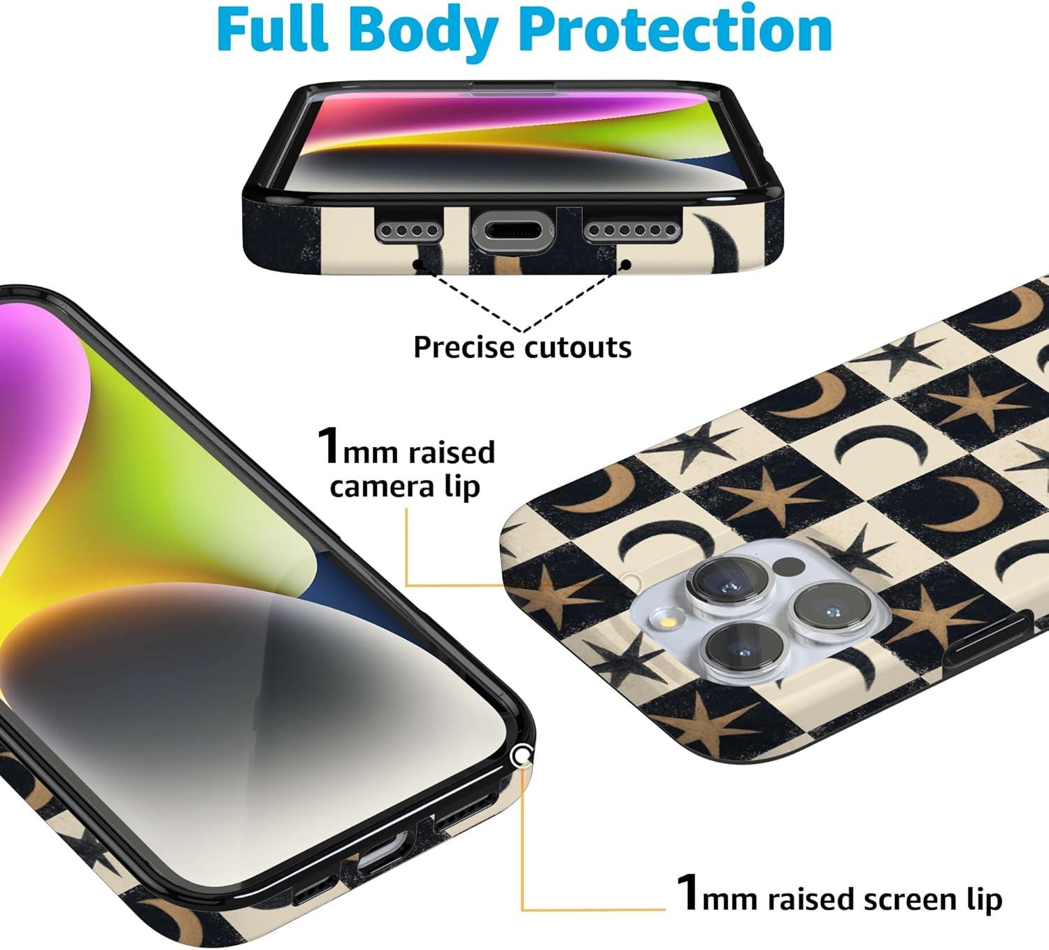 imageCasely iPhone 16 Pro Case  Glitter Mystic Moss  Green Enchanted Shimmer  Compatible with MagSafe  Classic UltraSlim Case DesignMystic Moonstar  Black Celestial