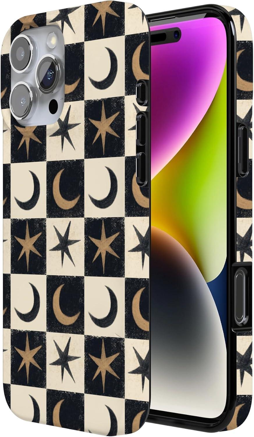 imageCasely iPhone 16 Pro Case  Glitter Mystic Moss  Green Enchanted Shimmer  Compatible with MagSafe  Classic UltraSlim Case DesignMystic Moonstar  Black Celestial