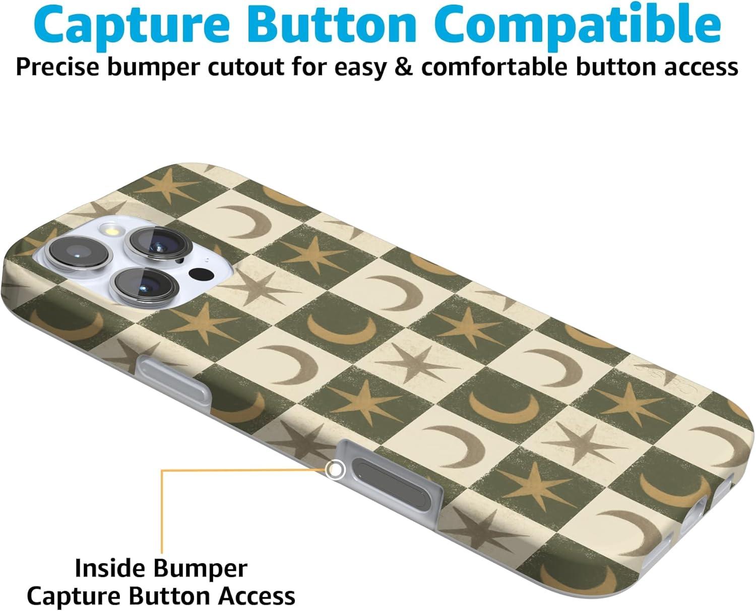 imageCasely iPhone 16 Pro Case  Glitter Mystic Moss  Green Enchanted Shimmer  Compatible with MagSafe  Classic UltraSlim Case DesignMystic Moonstar  Green Celestial