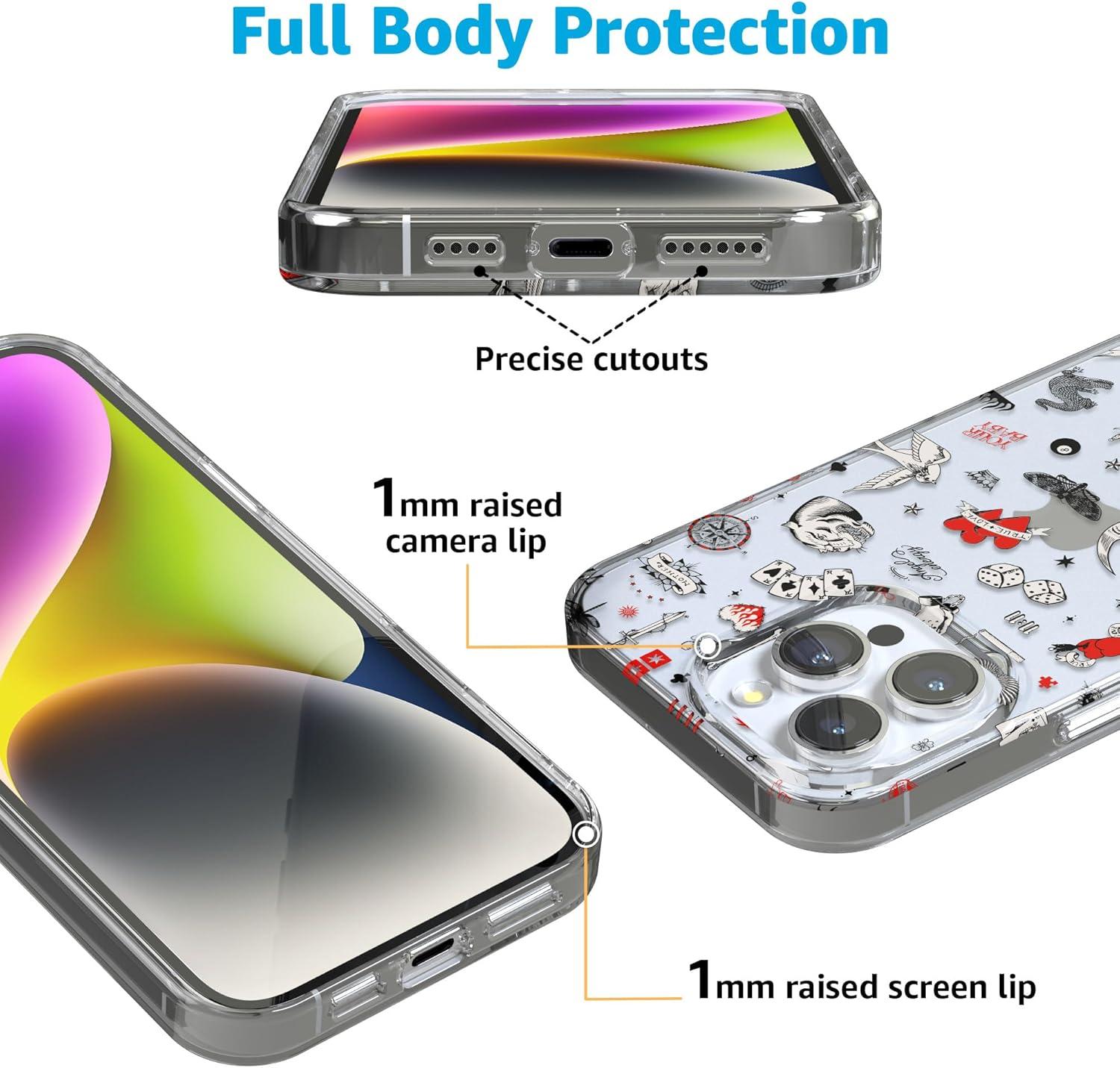 imageCasely iPhone 16 Pro Case  Glitter Mystic Moss  Green Enchanted Shimmer  Compatible with MagSafe  Classic UltraSlim Case DesignNot a Phase  Clear Flash Tattoo