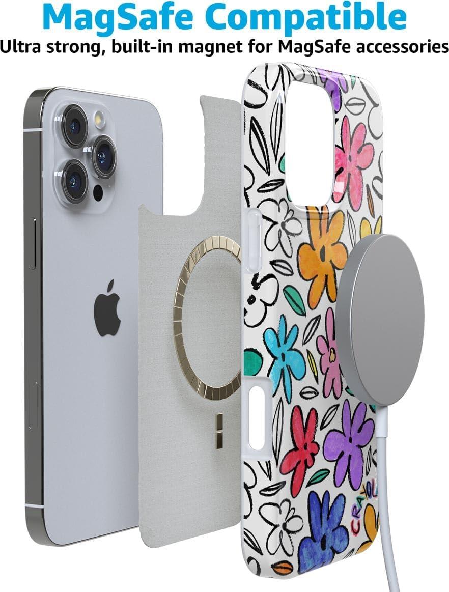 imageCasely iPhone 16 Pro Case  Glitter Mystic Moss  Green Enchanted Shimmer  Compatible with MagSafe  Classic UltraSlim Case DesignOutside the Lines