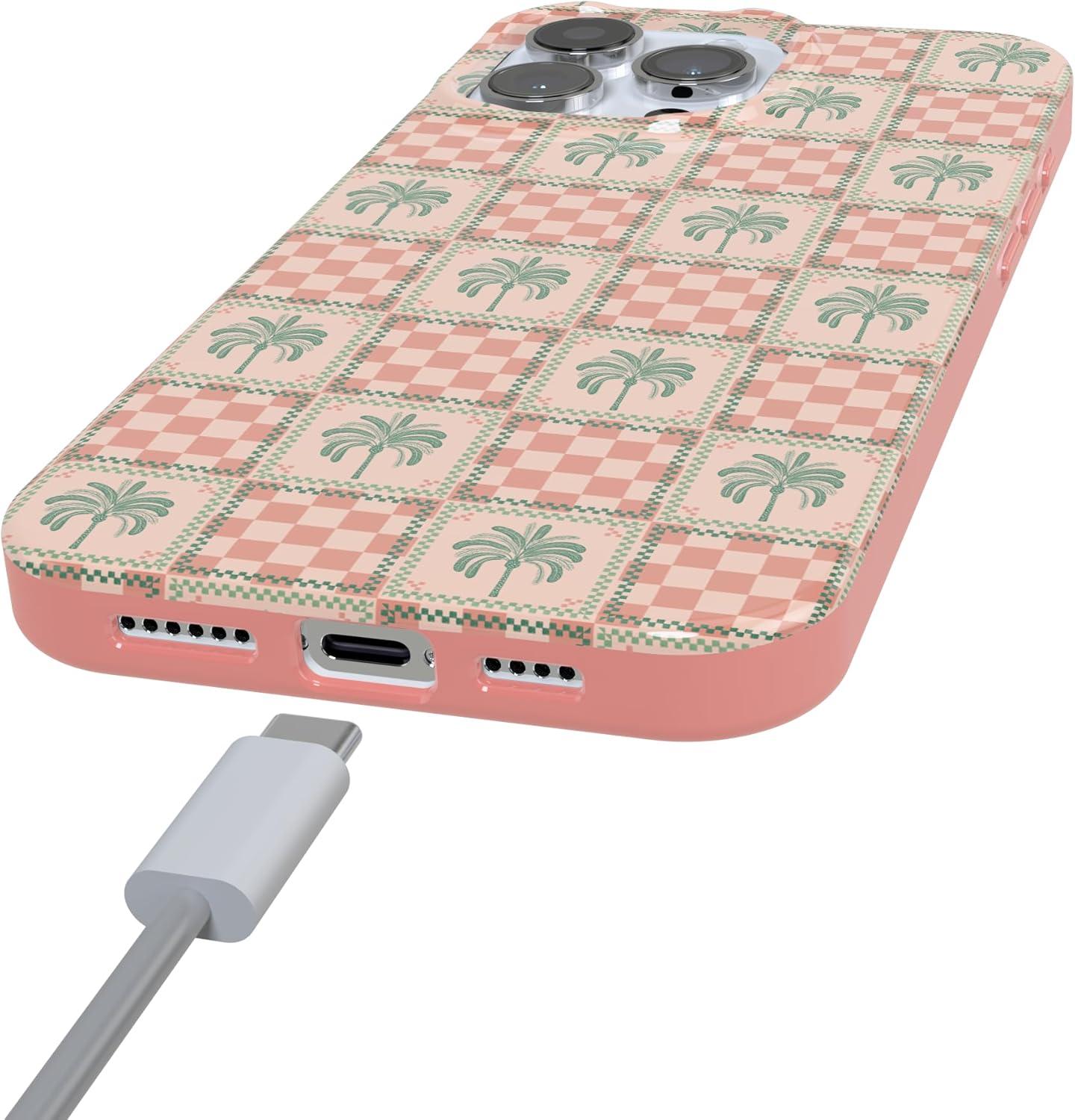 imageCasely iPhone 16 Pro Case  Glitter Mystic Moss  Green Enchanted Shimmer  Compatible with MagSafe  Classic UltraSlim Case DesignPalm Beach  The Social Club