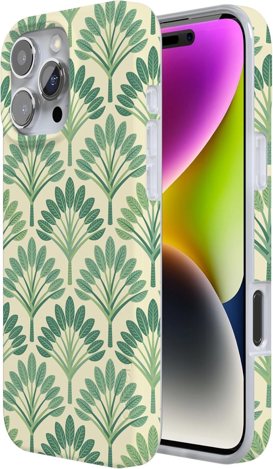 imageCasely iPhone 16 Pro Case  Glitter Mystic Moss  Green Enchanted Shimmer  Compatible with MagSafe  Classic UltraSlim Case DesignPalm Royale  Palm Beach