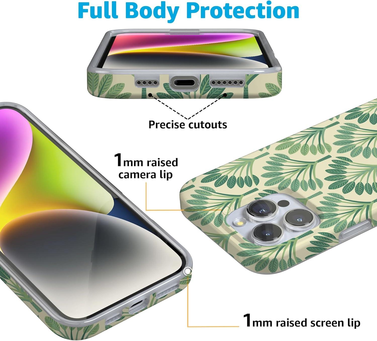 imageCasely iPhone 16 Pro Case  Glitter Mystic Moss  Green Enchanted Shimmer  Compatible with MagSafe  Classic UltraSlim Case DesignPalm Royale  Palm Beach