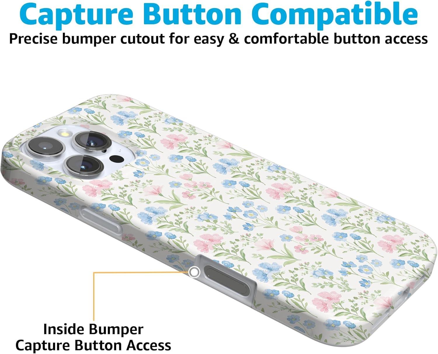 imageCasely iPhone 16 Pro Case  Glitter Mystic Moss  Green Enchanted Shimmer  Compatible with MagSafe  Classic UltraSlim Case DesignPastel Garden  Sunday Best