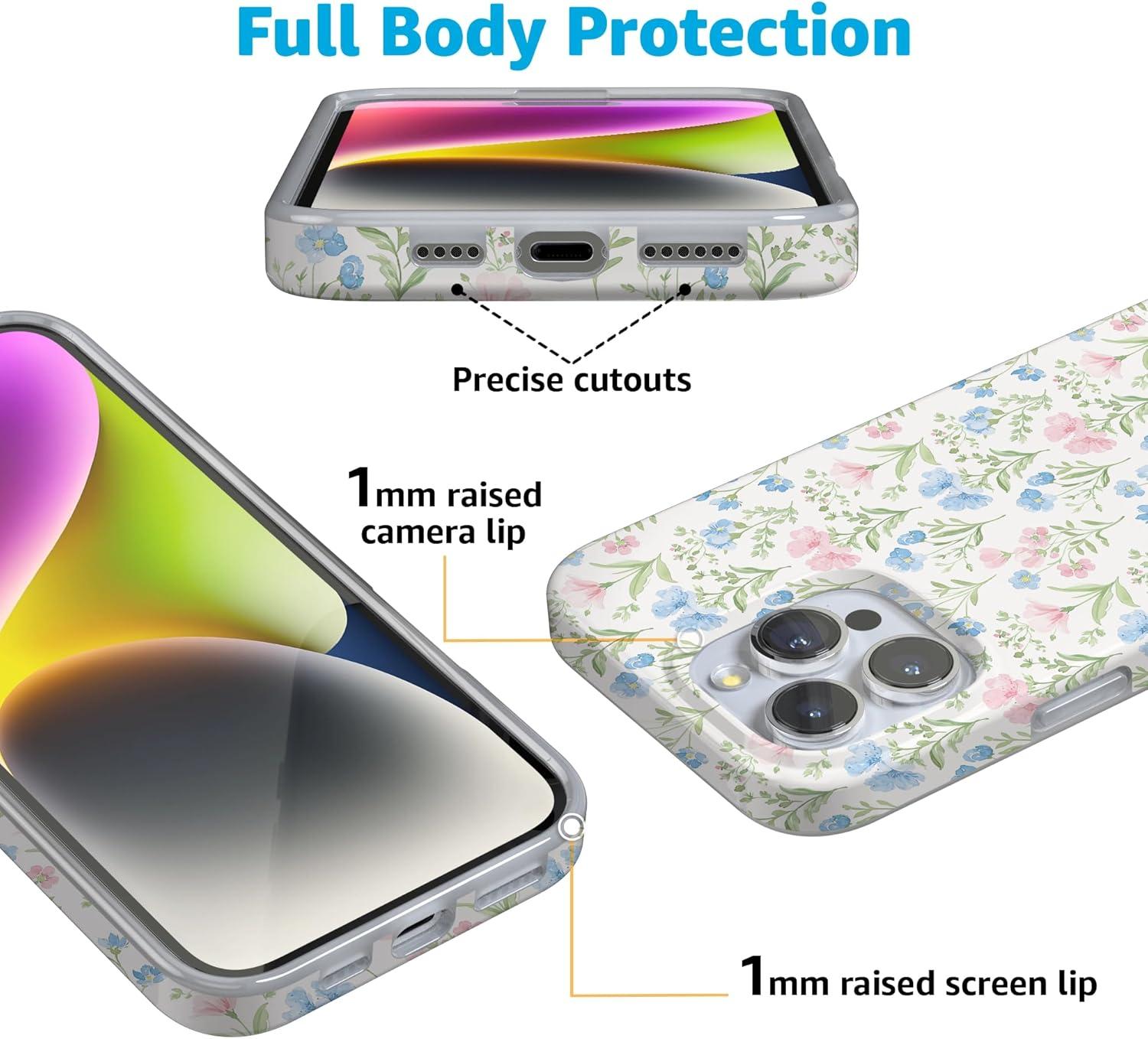 imageCasely iPhone 16 Pro Case  Glitter Mystic Moss  Green Enchanted Shimmer  Compatible with MagSafe  Classic UltraSlim Case DesignPastel Garden  Sunday Best