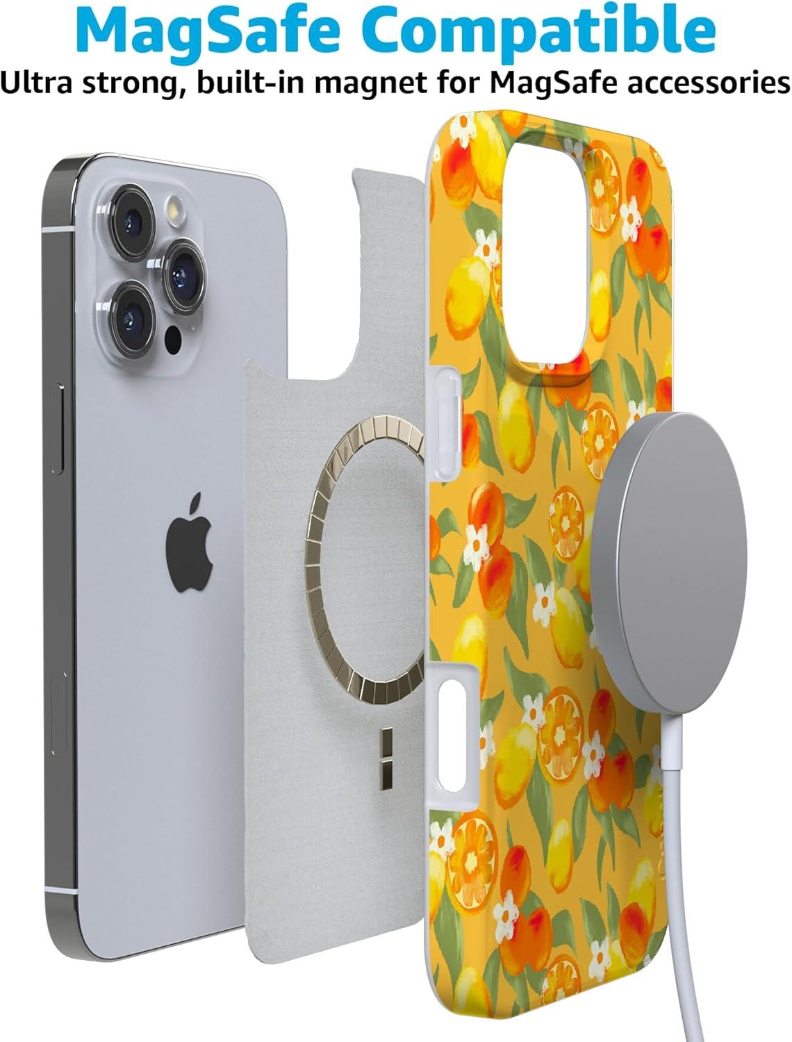 imageCasely iPhone 16 Pro Case  Glitter Mystic Moss  Green Enchanted Shimmer  Compatible with MagSafe  Classic UltraSlim Case DesignPositano  Dippin Daisys Italian Coast