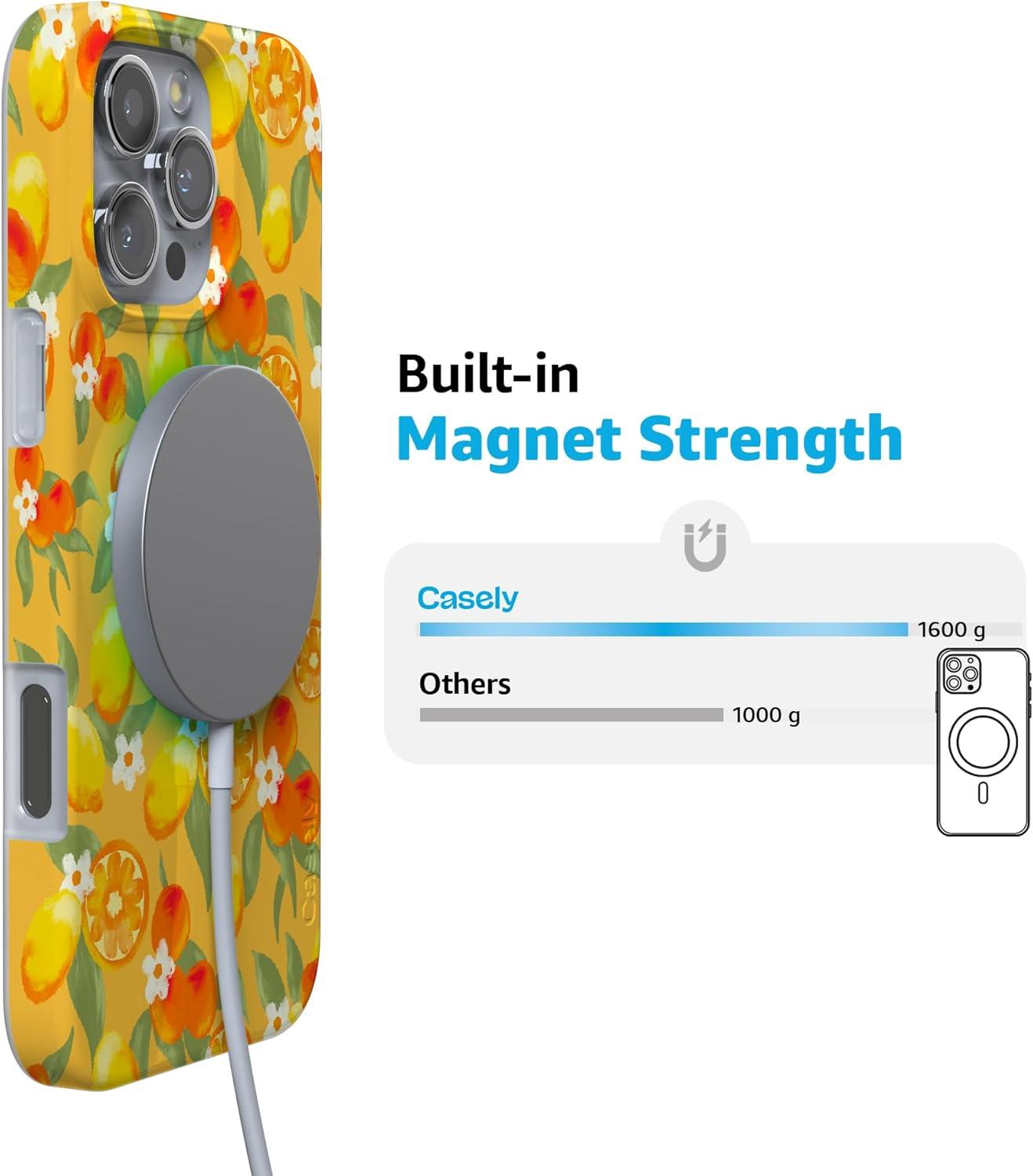 imageCasely iPhone 16 Pro Case  Glitter Mystic Moss  Green Enchanted Shimmer  Compatible with MagSafe  Classic UltraSlim Case DesignPositano  Dippin Daisys Italian Coast