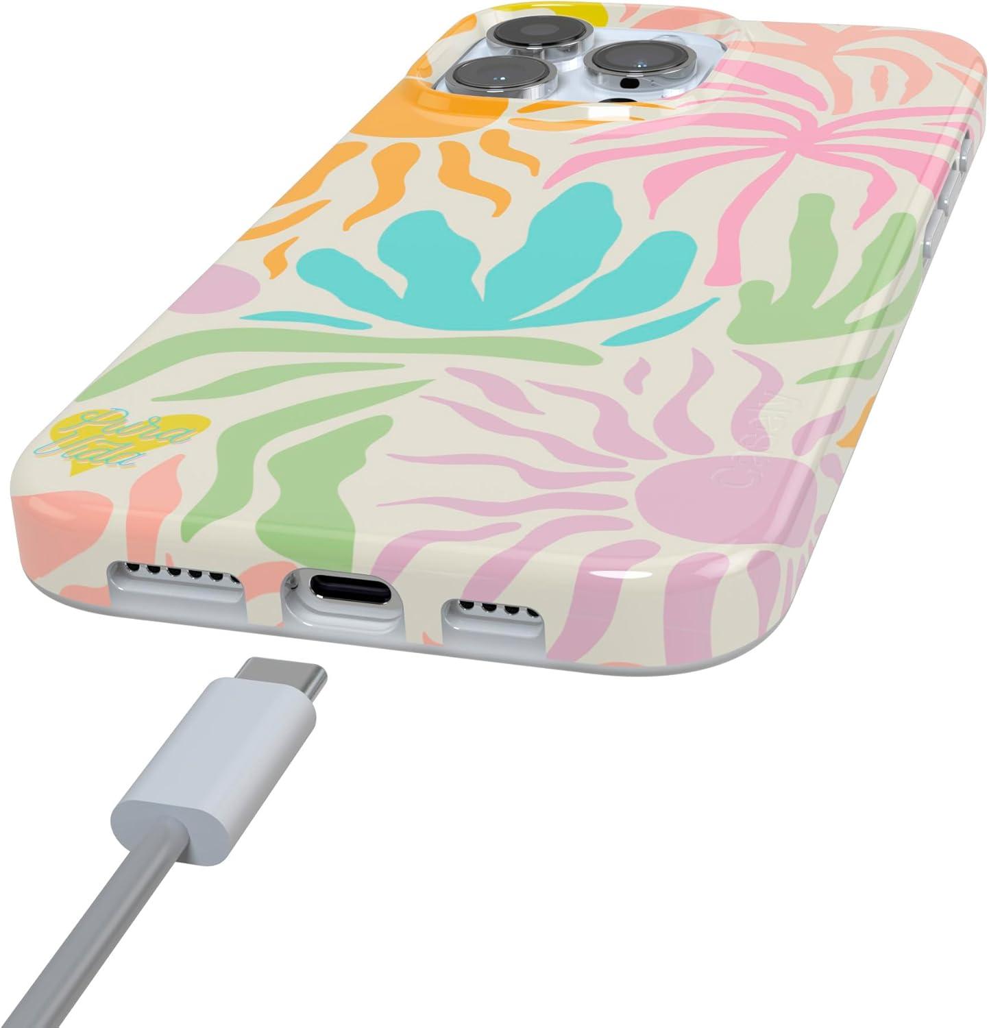 imageCasely iPhone 16 Pro Case  Glitter Mystic Moss  Green Enchanted Shimmer  Compatible with MagSafe  Classic UltraSlim Case DesignPura Vida  Oasis