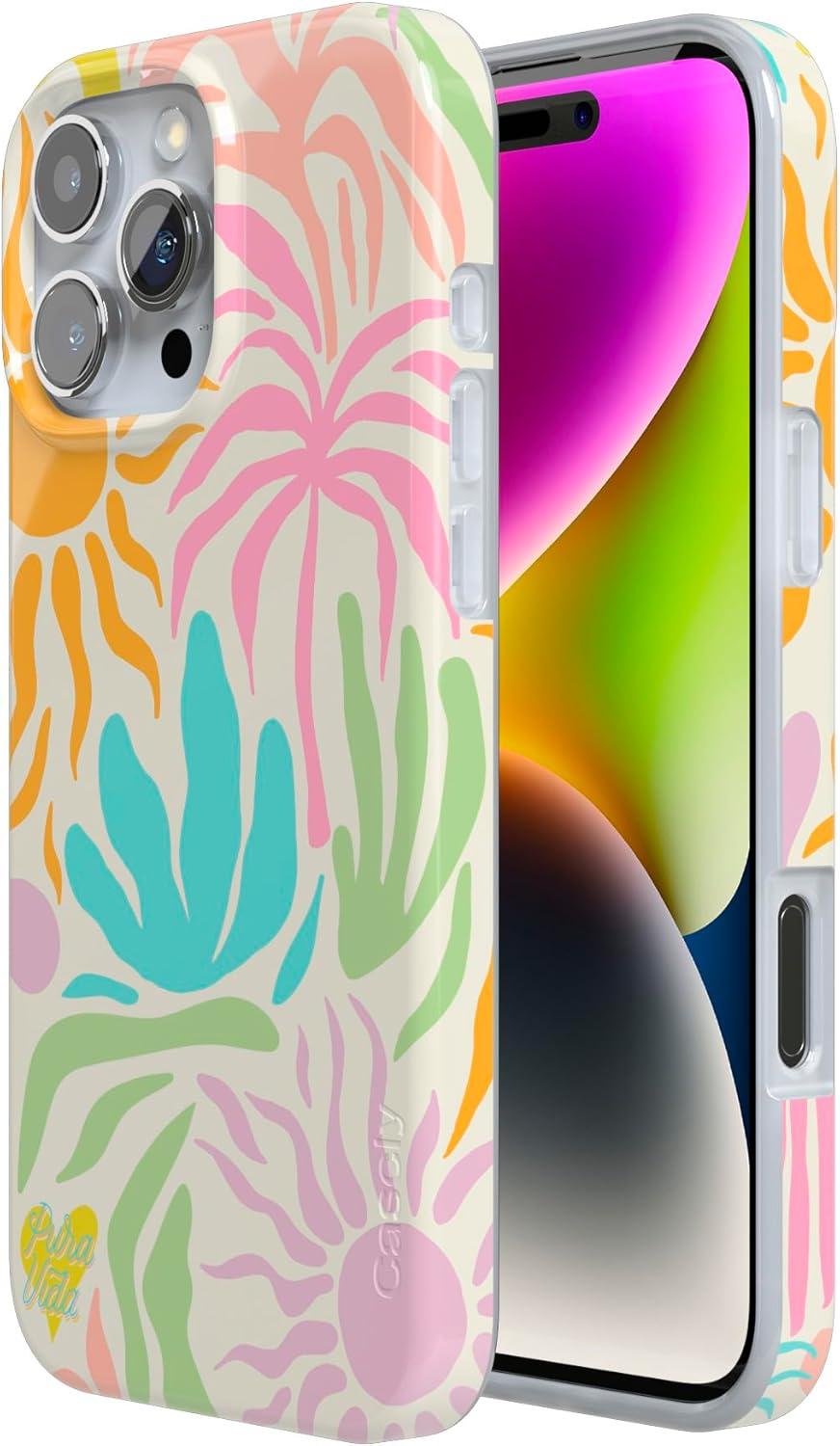 imageCasely iPhone 16 Pro Case  Glitter Mystic Moss  Green Enchanted Shimmer  Compatible with MagSafe  Classic UltraSlim Case DesignPura Vida  Oasis