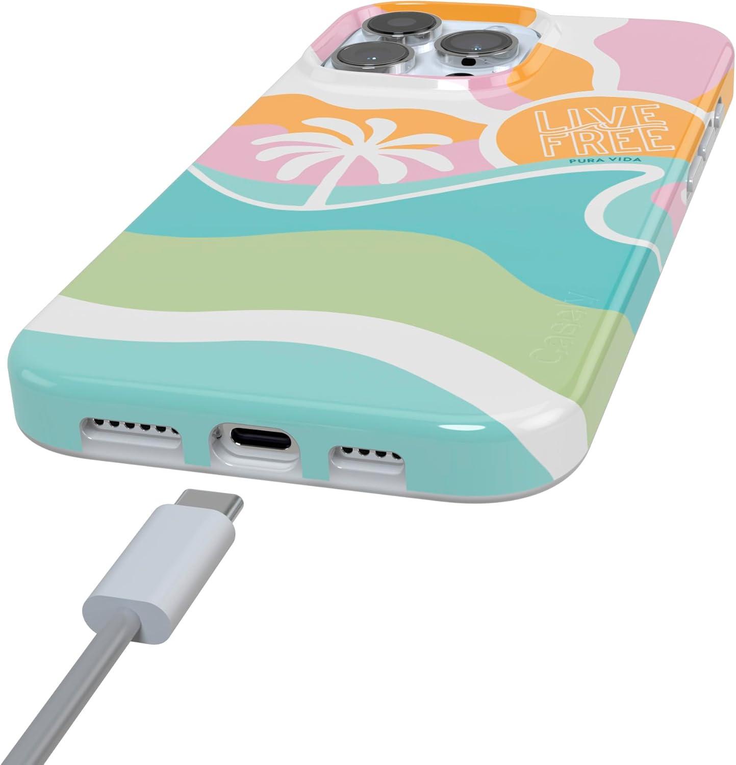 imageCasely iPhone 16 Pro Case  Glitter Mystic Moss  Green Enchanted Shimmer  Compatible with MagSafe  Classic UltraSlim Case DesignPura Vida  Tropical Dreams