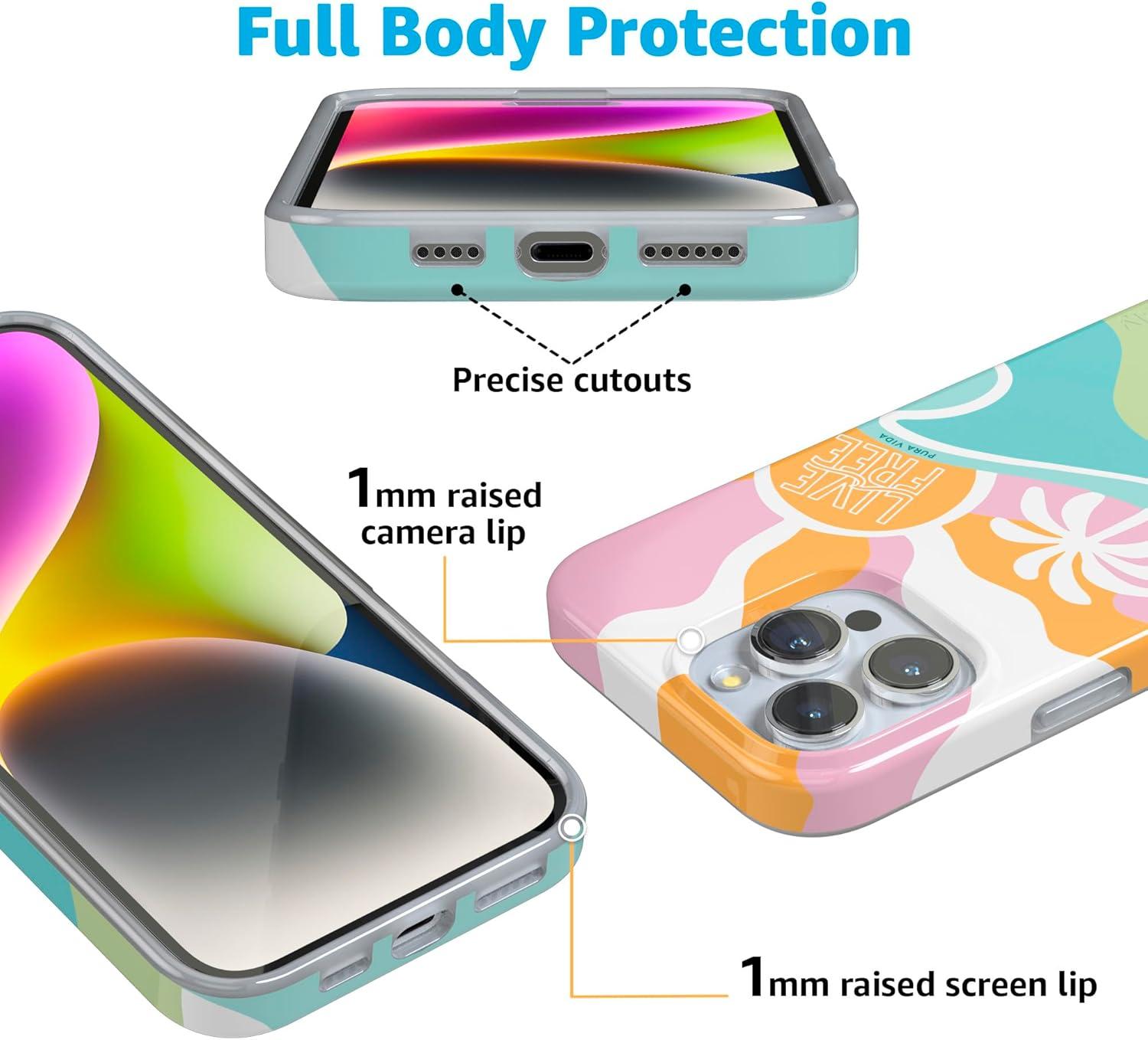 imageCasely iPhone 16 Pro Case  Glitter Mystic Moss  Green Enchanted Shimmer  Compatible with MagSafe  Classic UltraSlim Case DesignPura Vida  Tropical Dreams