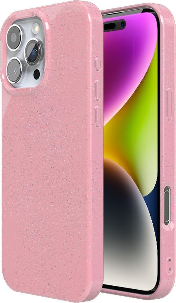 imageCasely iPhone 16 Pro Case  Glitter Mystic Moss  Green Enchanted Shimmer  Compatible with MagSafe  Classic UltraSlim Case DesignSunkissed  Pink Pastel Glitter