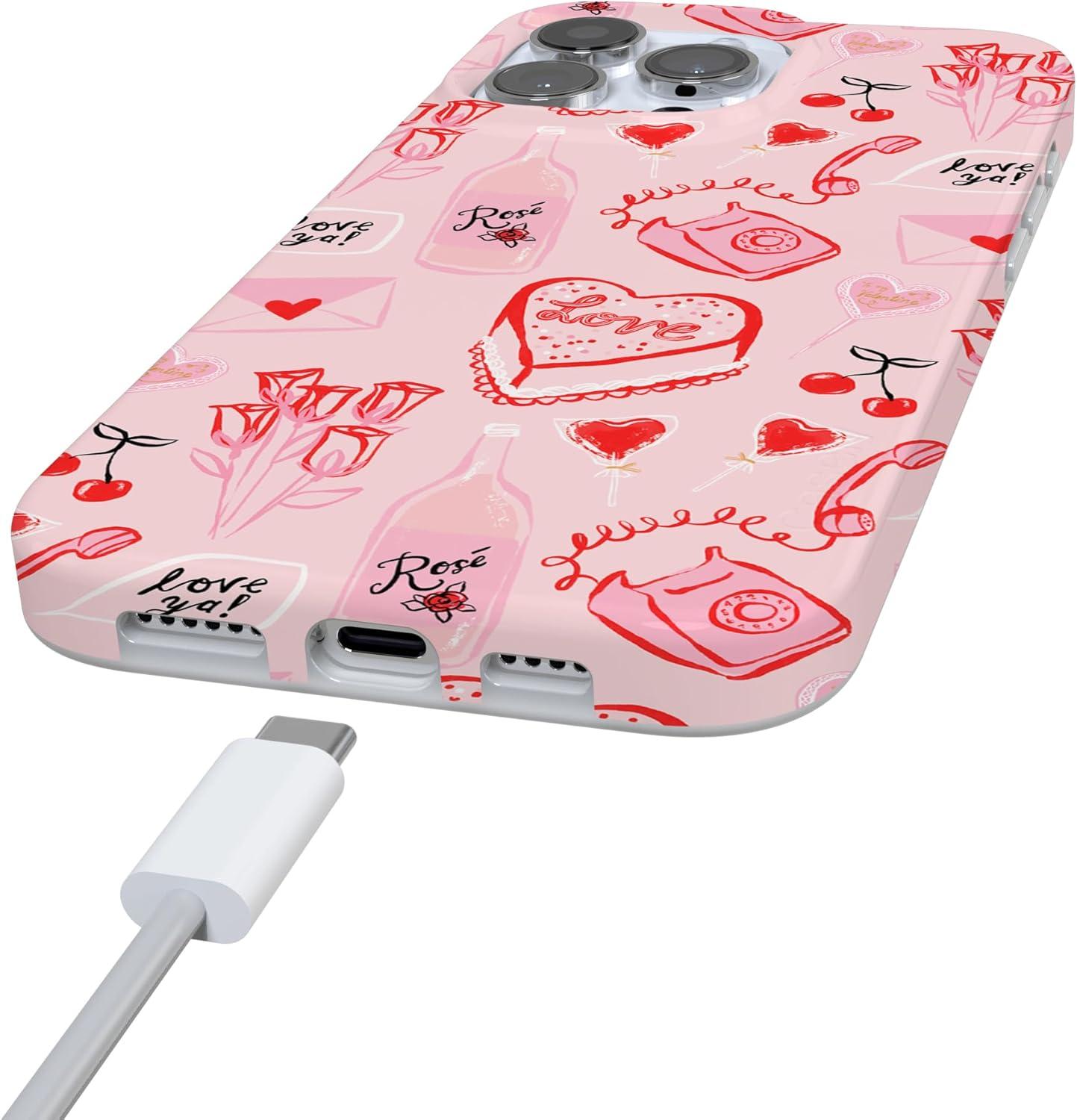 imageCasely iPhone 16 Pro Case  Glitter Mystic Moss  Green Enchanted Shimmer  Compatible with MagSafe  Classic UltraSlim Case DesignThats Amore  Valentines