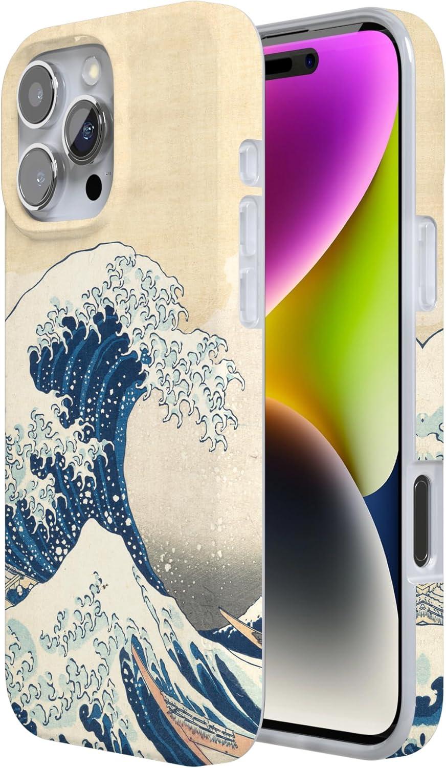 imageCasely iPhone 16 Pro Case  Glitter Mystic Moss  Green Enchanted Shimmer  Compatible with MagSafe  Classic UltraSlim Case DesignThe Great Wave  The Met Museum