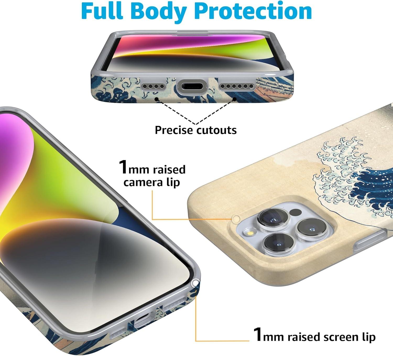 imageCasely iPhone 16 Pro Case  Glitter Mystic Moss  Green Enchanted Shimmer  Compatible with MagSafe  Classic UltraSlim Case DesignThe Great Wave  The Met Museum