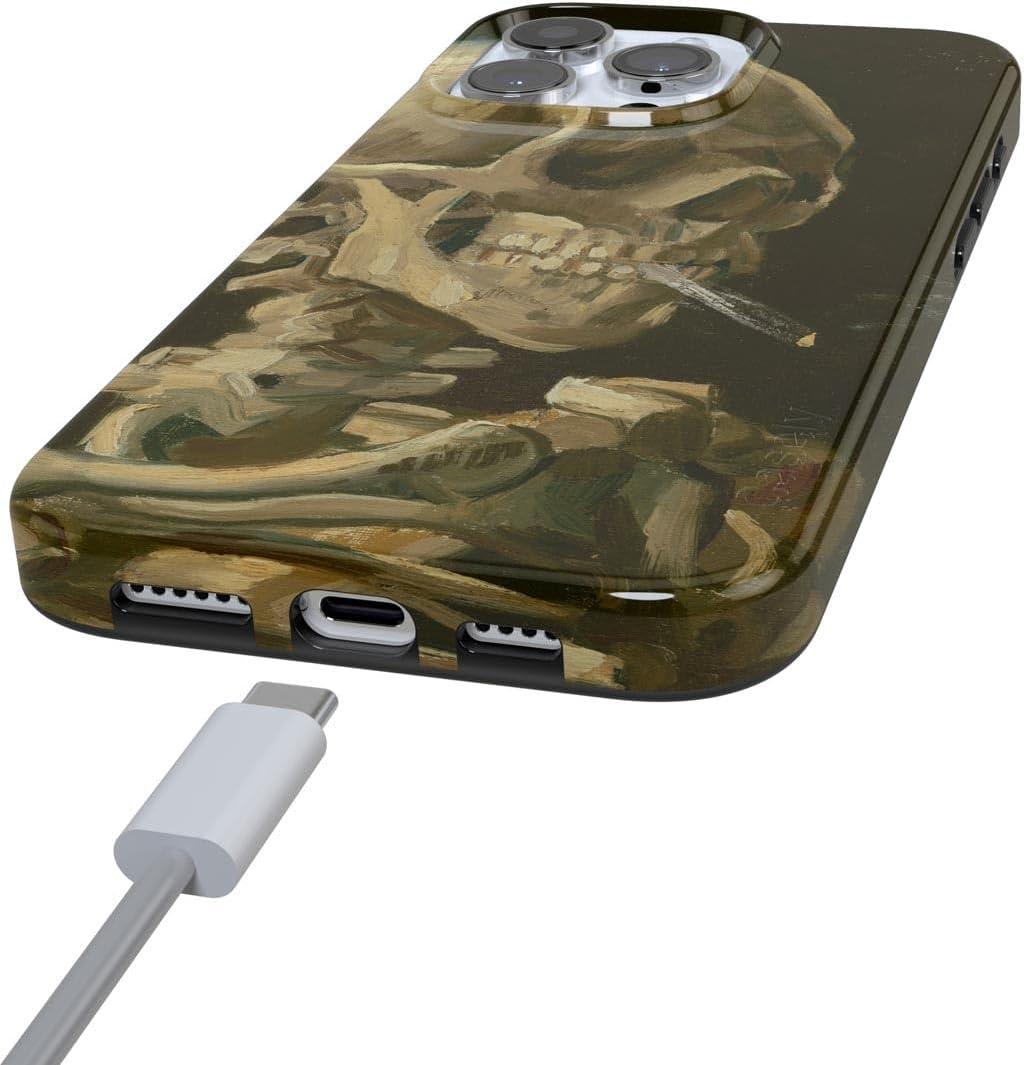 imageCasely iPhone 16 Pro Case  Glitter Mystic Moss  Green Enchanted Shimmer  Compatible with MagSafe  Classic UltraSlim Case DesignVan Gogh