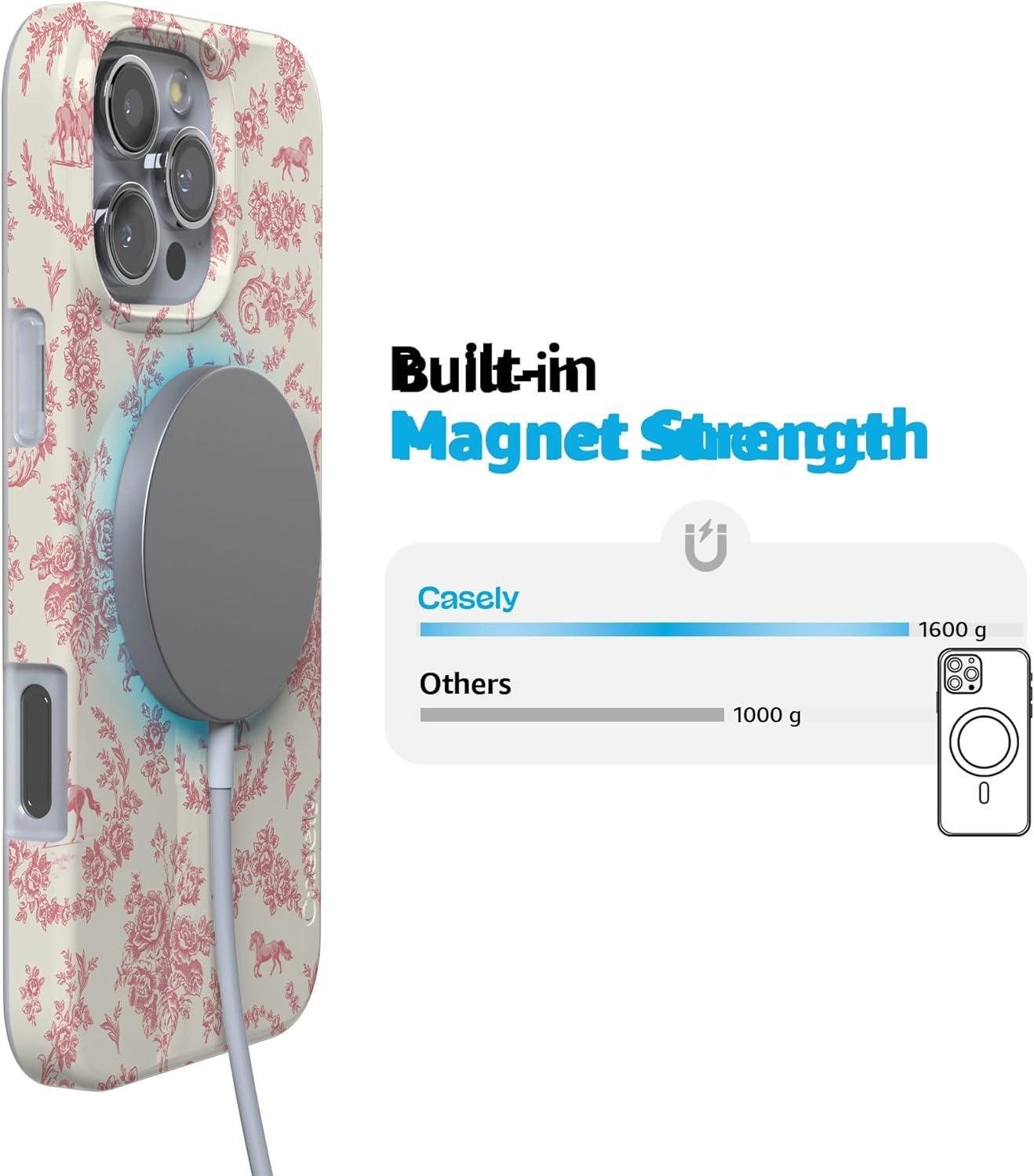 imageCasely iPhone 16 Pro Case  Glitter Mystic Moss  Green Enchanted Shimmer  Compatible with MagSafe  Classic UltraSlim Case DesignWestern Bloom  Jenna Palek x Casely