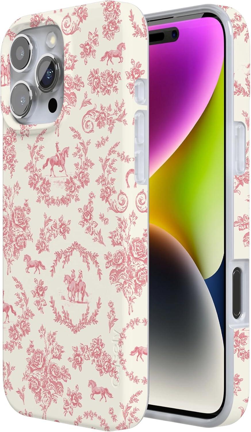 imageCasely iPhone 16 Pro Case  Glitter Mystic Moss  Green Enchanted Shimmer  Compatible with MagSafe  Classic UltraSlim Case DesignWestern Bloom  Jenna Palek x Casely