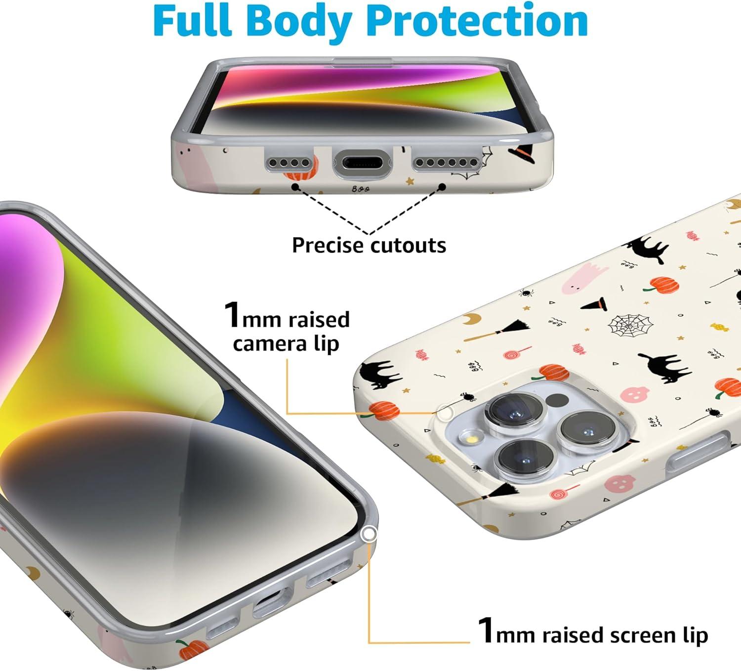 imageCasely iPhone 16 Pro Case  Glitter Mystic Moss  Green Enchanted Shimmer  Compatible with MagSafe  Classic UltraSlim Case DesignWitching Hour  Cute Halloween