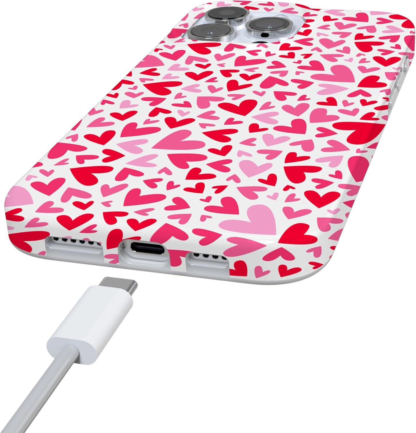 imageCasely iPhone 16 Pro Case  Glitter Mystic Moss  Green Enchanted Shimmer  Compatible with MagSafe  Classic UltraSlim Case DesignXOXO  Candy Hearts