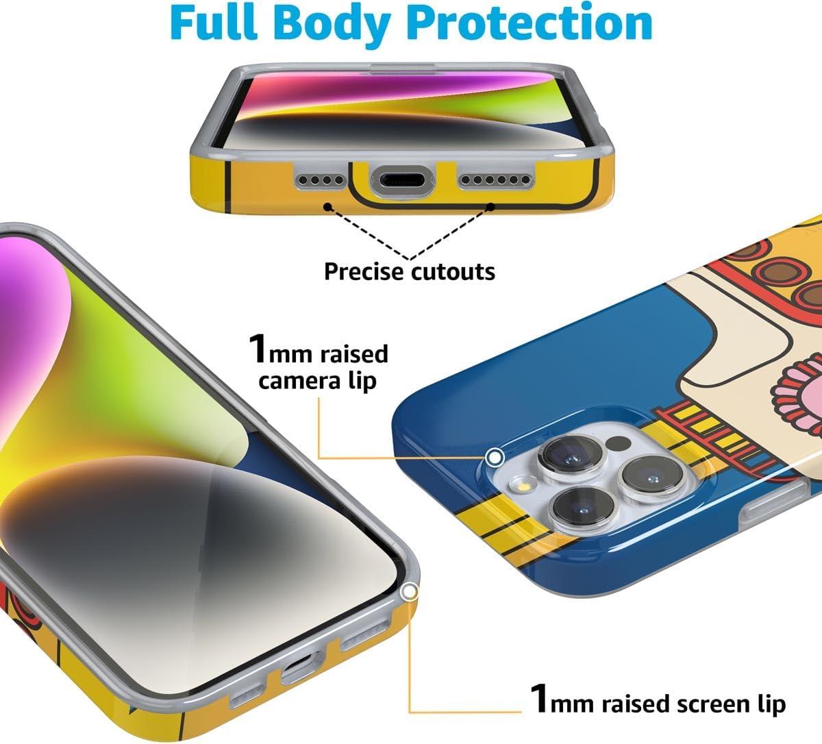 imageCasely iPhone 16 Pro Case  Glitter Mystic Moss  Green Enchanted Shimmer  Compatible with MagSafe  Classic UltraSlim Case DesignYellow Submarine