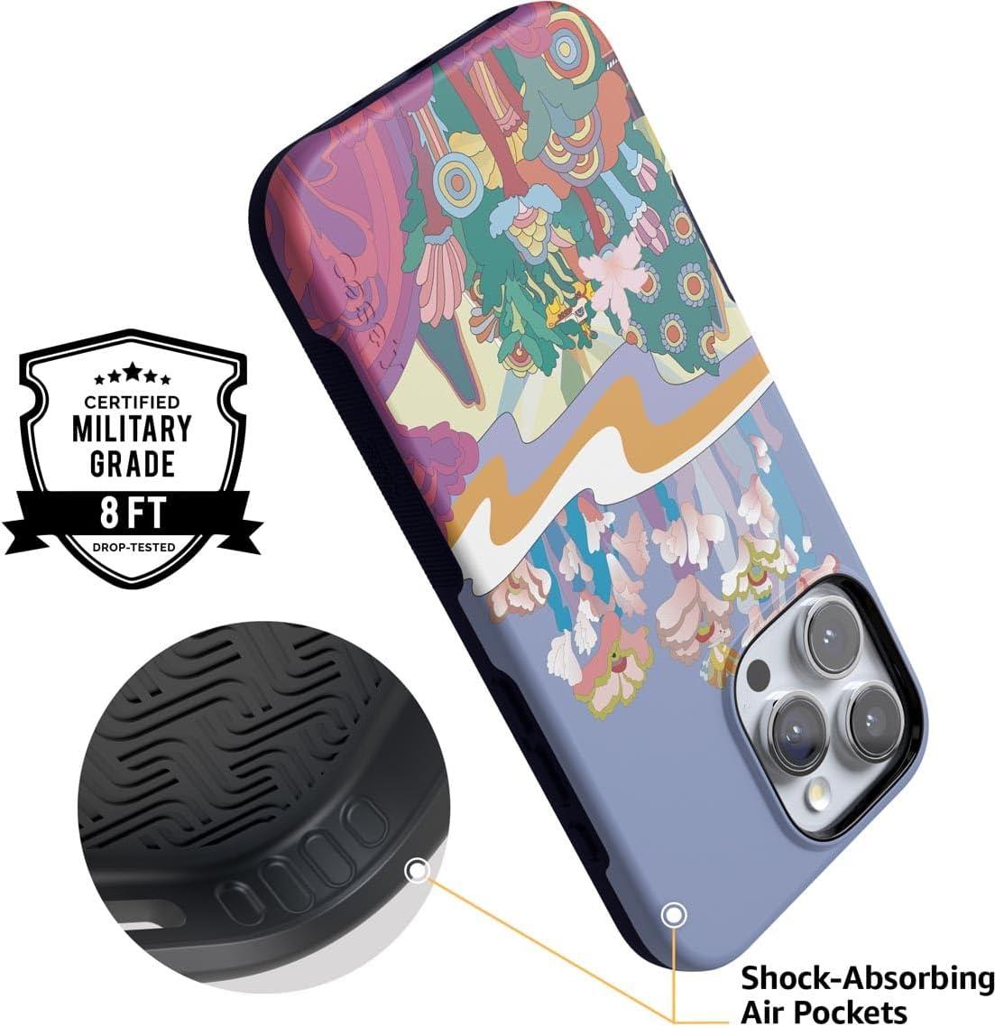 imageCasely iPhone 16 Pro Case  Ride The Wave  Pastel Rainbow Lined  Compatible with MagSafe  Bold Protective DesignBeneath the Waves