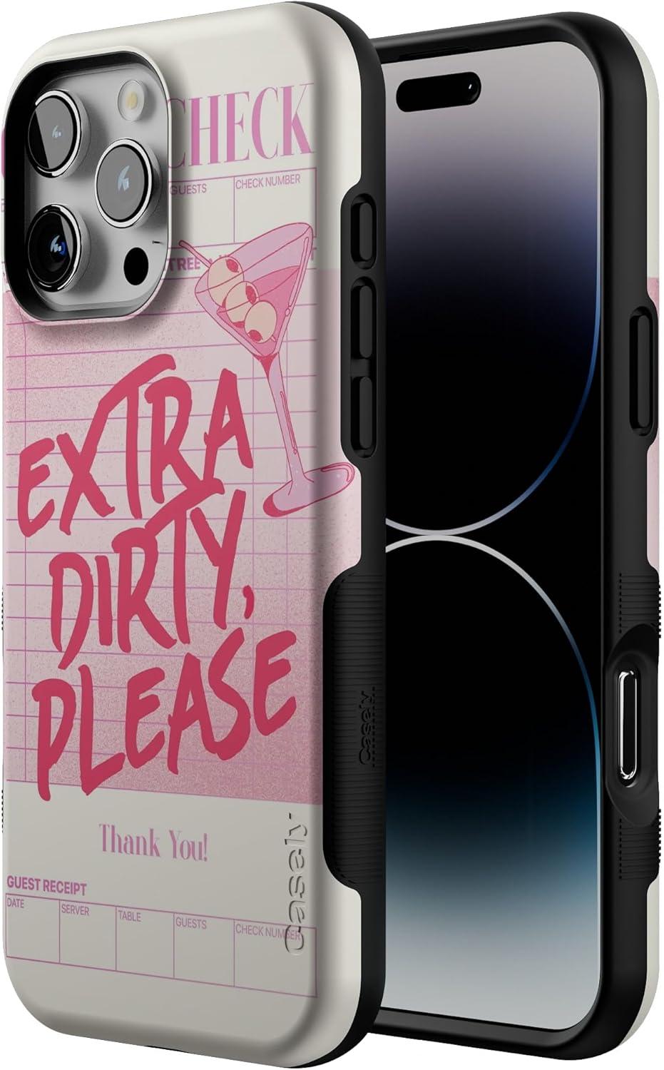 imageCasely iPhone 16 Pro Case  Ride The Wave  Pastel Rainbow Lined  Compatible with MagSafe  Bold Protective DesignExtra Dirty Please  Fun on Weekdays