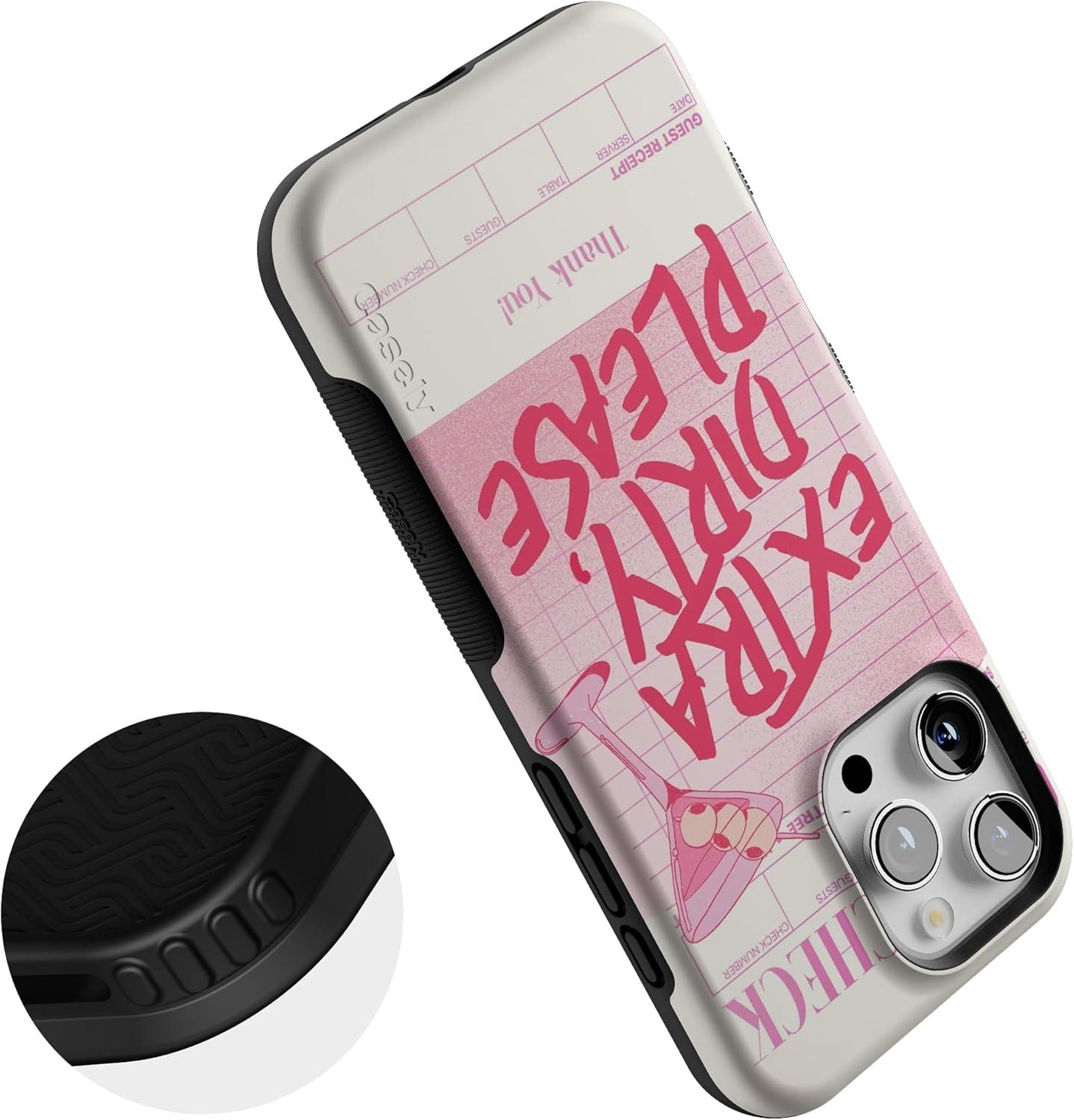 imageCasely iPhone 16 Pro Case  Ride The Wave  Pastel Rainbow Lined  Compatible with MagSafe  Bold Protective DesignExtra Dirty Please  Fun on Weekdays